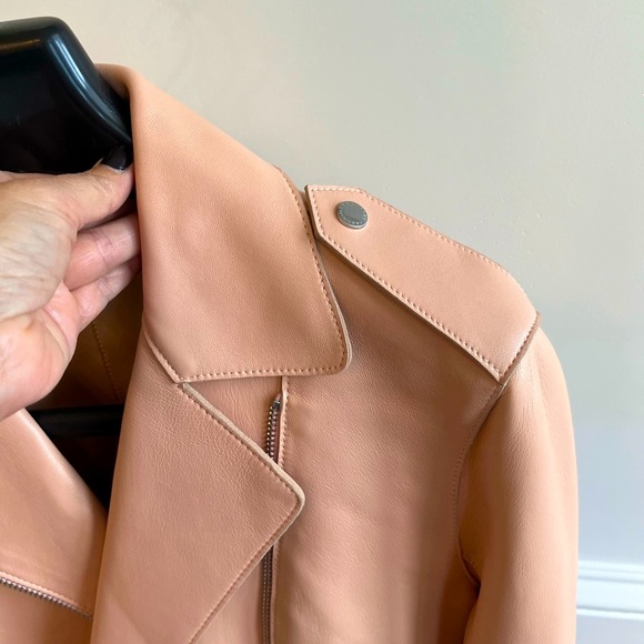 Cole Haan Blush Pink Leather Jacket - Picture 6 of 15